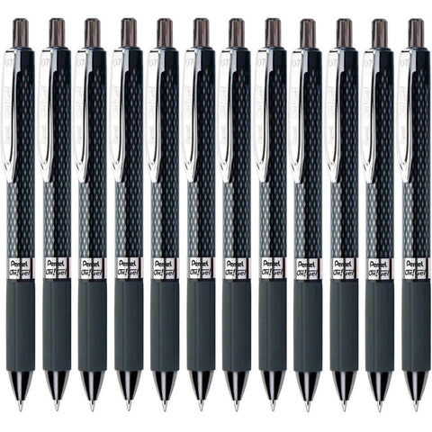 Pentel Box 12 Oh! K497 Retractable Gel Rollerball Pen 0.7mm (Black)