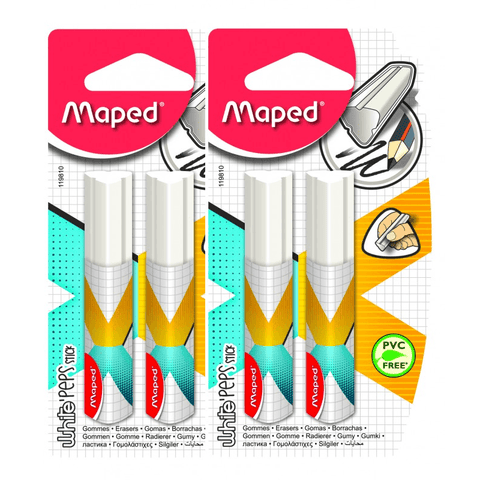Maped Xpert Stick Eraser Rubber [Pack 4]