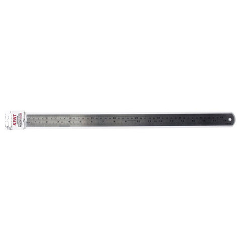 Kent Imperial and Metric Steel Ruler - 45cm