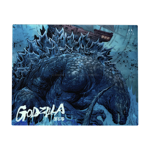 ARBITER STUDIO TENKO GODZILLA 2.0 Lunar Speed 500x400mm Glass Mousepad- Shipwreck