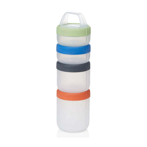 Humangear Stax Travel Containers Clear Spectrum Modular M Set Medium