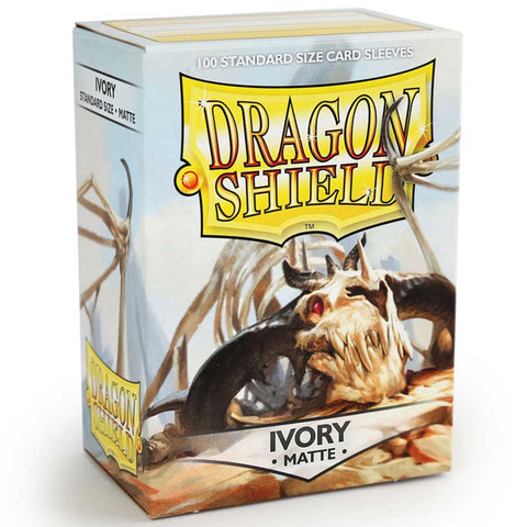 Arcane Tinmen Dragon Shield Standard 100ct Matte Ivory Sleeves 63x88mm