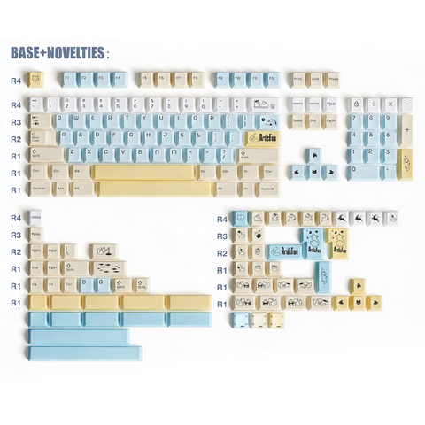 KeyByeLab Artic Fox Cherry Profile PBT+PC Keycap Set