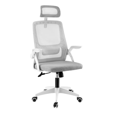 Artiss Ergonomic Office Chair Computer Desk Chairs Headrest Adjustable (Grey)