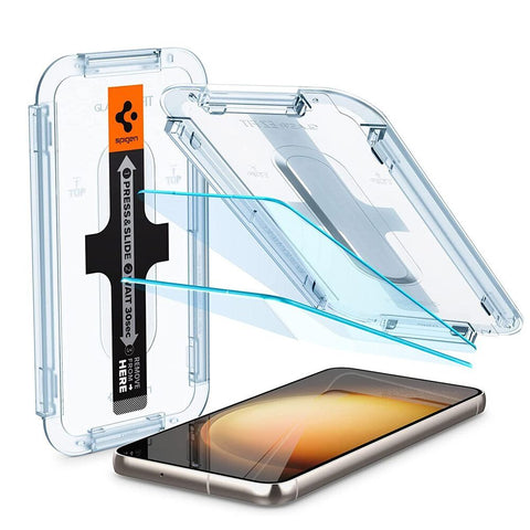 Spigen Samsung Galaxy S23 EZ Fit GLAS.tR Slim 2PCS Glass Screen Protector - Clear