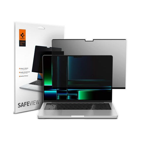 Spigen MacBook Pro 14" 2026/2025/2024/2023/2021 (M5/M4/M3/M2/M1/Pro/Max) Safe View Case 1PC (Black)