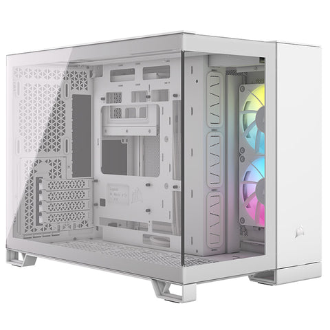 Corsair iCUE Link 2500X RGB mATX Case - White