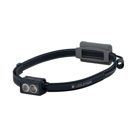 Ledlenser NEO3 Running Headlamp LED AAA Lightweight Red Rear Light - Grey