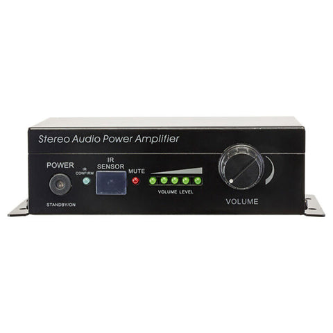 Pro2 Stereo Audio Power Amplifier Speaker with Remote Control 145x97mm (Black)