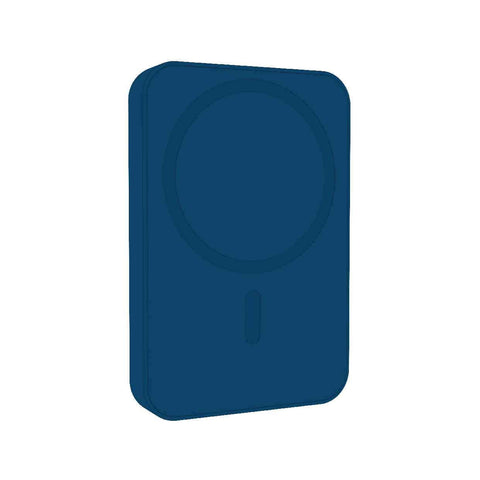 Laser 5000mAh Magnetic Wireless Power Bank (Navy)