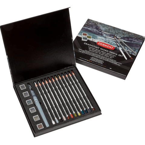Derwent Graphitint Professional Colour Pencils Paint Pan Mixed Media Set