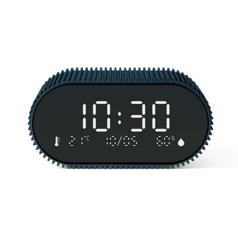 Lexon Ray Clock LCD Alarm Clock with Temp & Humidity Display (Blue)