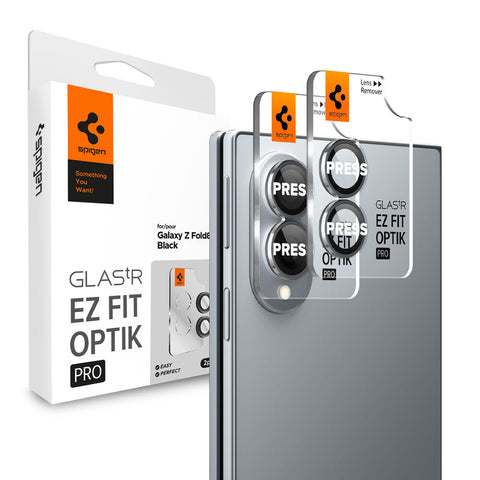 Spigen Galaxy Z Fold 8 Glas.tR EZ Fit Optik Pro Lens Protector 2PCS (Black)