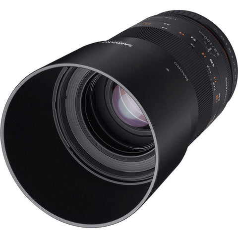 Samyang 100mm F2.8 Macro UMC II Lens For Sony FE Full Frame (Black)