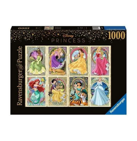 Ravensburger Puzzle 1000pc - Disney Art Nouveau Princesses