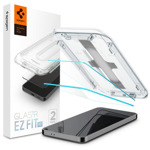 SPIGEN EZ Fit 2PCS Glass Screen Protector for Galaxy S25 Plus/S24 Plus (Clear)