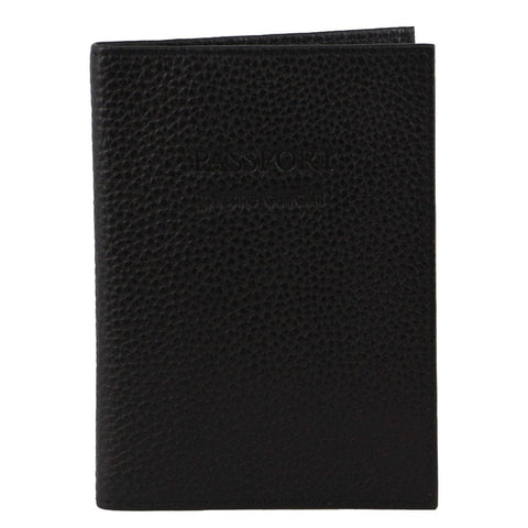 Pierre Cardin Leather Passport Holder/Cover Protected RFID Wallet Black