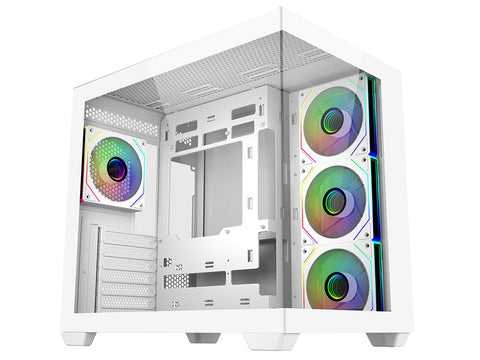Cooler Master Elite 681 Dual-Chamber Mid-Tower Case - White