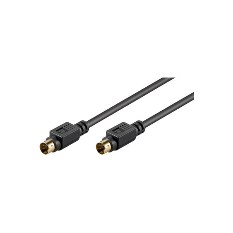 Goobay S-Video Connector Cable, Single Shielded Mini-DIN 4 male (S-Video) > Mini-DIN 4 male (S-Video) - 2 Metres