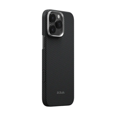 PITAKA Aramid Fibre Ultra-Slim Cas for iPhone 15 Pro (Black/Grey)