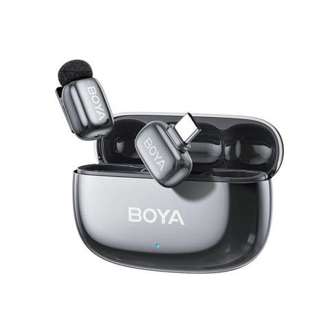 BOYA Mini 2 Dual Wireless Microphone - USB-C with Case (Space Grey)