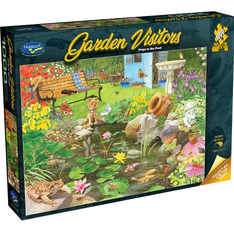 Holdson 1000pc Garden Visitors Frogs Puzzle