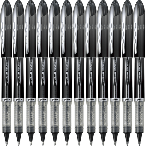 Uni-Ball UB205 Vision Elite Rollerball Pen Extra Fine 0.5mm (Black) [Box 12]