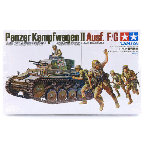 Tamiya 1/35 German Panzer Kampfwagen II Ausf. F/G Tank Scaled Plastic Model Kit
