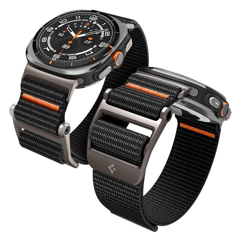 Spigen Galaxy Watch Ultra 2 47mm 2026 / Ultra 2025 2024 DuraPro Flex Watch Band (Black)