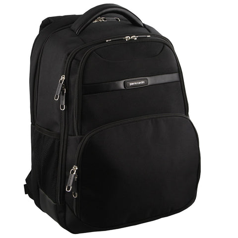 Pierre Cardin 30L 15" Laptop Backpack Travel Luggage RFID (Black)
