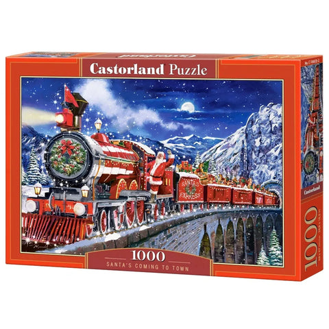 Castorland 1000-Pieces Santa'S Coming To Town Puzzle