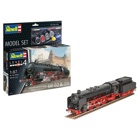 Revell 1/87 Schnellzuglokomotive BR02 & Tender 22T30 Model Set