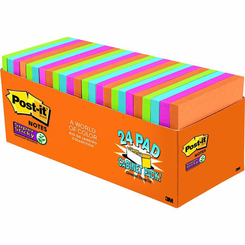 Post-It Super Sticky Notes 76x76mm Rio De Janeiro Cabinet [Pack 24]