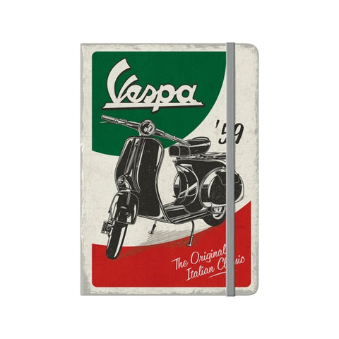 Nostalgic-Art A5 Writing Notebook with Hard Cover Vespa Italian Classic 21x15x2cm