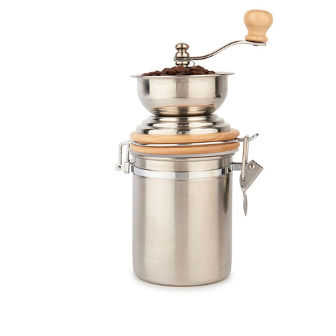 La Cafetiere 25cm Manual Stainless Steel Coffee Grinder (Silver)