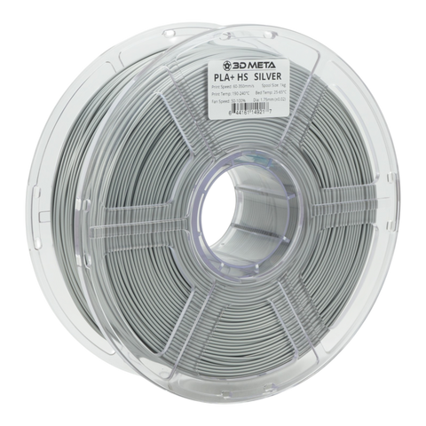 3D META High Speed PLA+ HS 3D Printing Filament - Silver