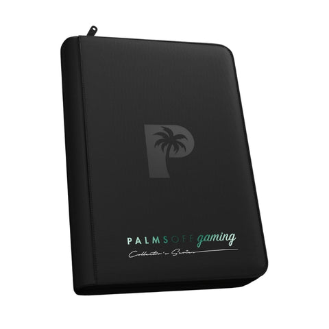 Palms Off Gaming Collector's Series 4 Pocket Zip Trading Card Binder - Black