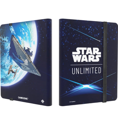 Gamegenic Star Wars Unlimited 18-Pocket Album - Card Back Blue