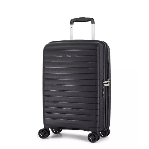 Rock Palma Carry On Lightweight Hardsided Suitcase - Black