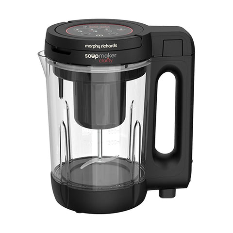 Morphy Richards Clarity Soup Maker 1000W 1.6 L with Interlocking Lid (Clear)
