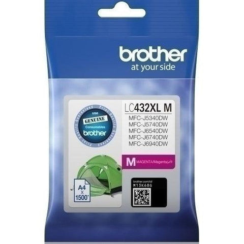 Brother LC432XL High Yield Ink Cartridge Magenta Genuine LC-432XLM