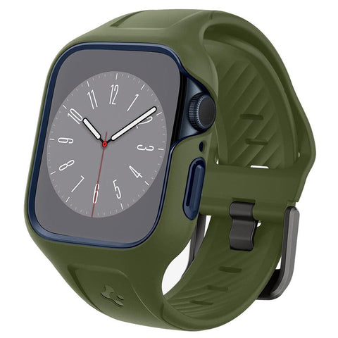 Spigen Apple Watch 9/8/7 45mm Liquid Air Pro Band Case (Moss Green)
