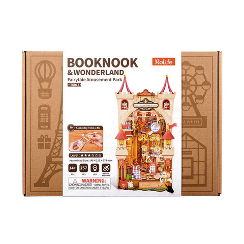 Robotime DIY Bookends Kit Fairytale Amusement Park