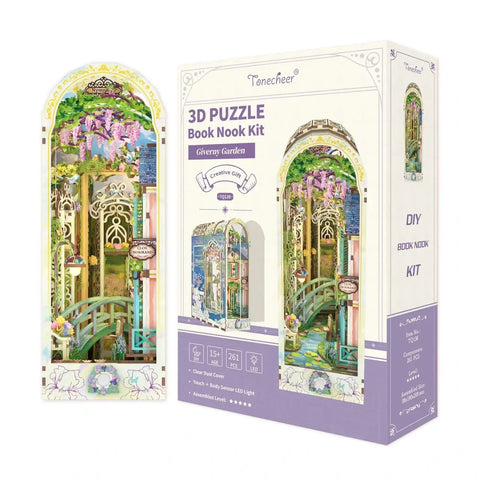 Tonecheer Giverny Garden Book Nook Kit
