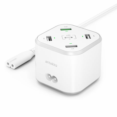 Ontekka 5-Port USB Power Cube Charger 48W