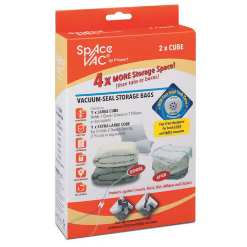 Space Vac Vacuum Compression Storage Cube Bag [2 Pack]