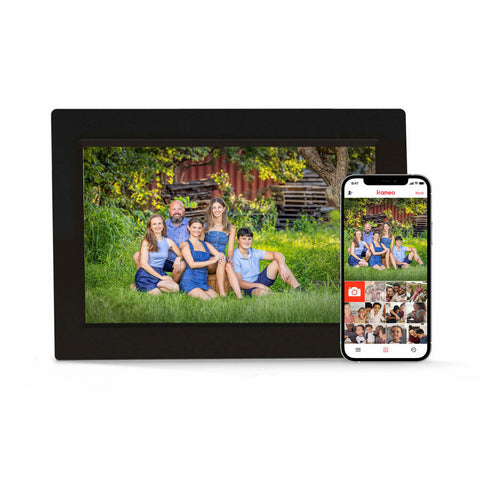 FireFly Frameo 10.1'' Wi-Fi Digital Photo Frame 32GB Storage Glass (Black)