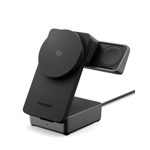 Spigen Essential 3-in-1 Wireless Charger (MagFit) EF323MQ (Black)