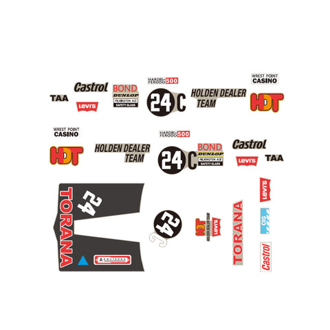 DDA 1:24 Scale #24C LJ Torana Bathurst Decal Kit Accessory
