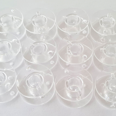 Singer Bobbins Pack of 12 Current models (Clear)